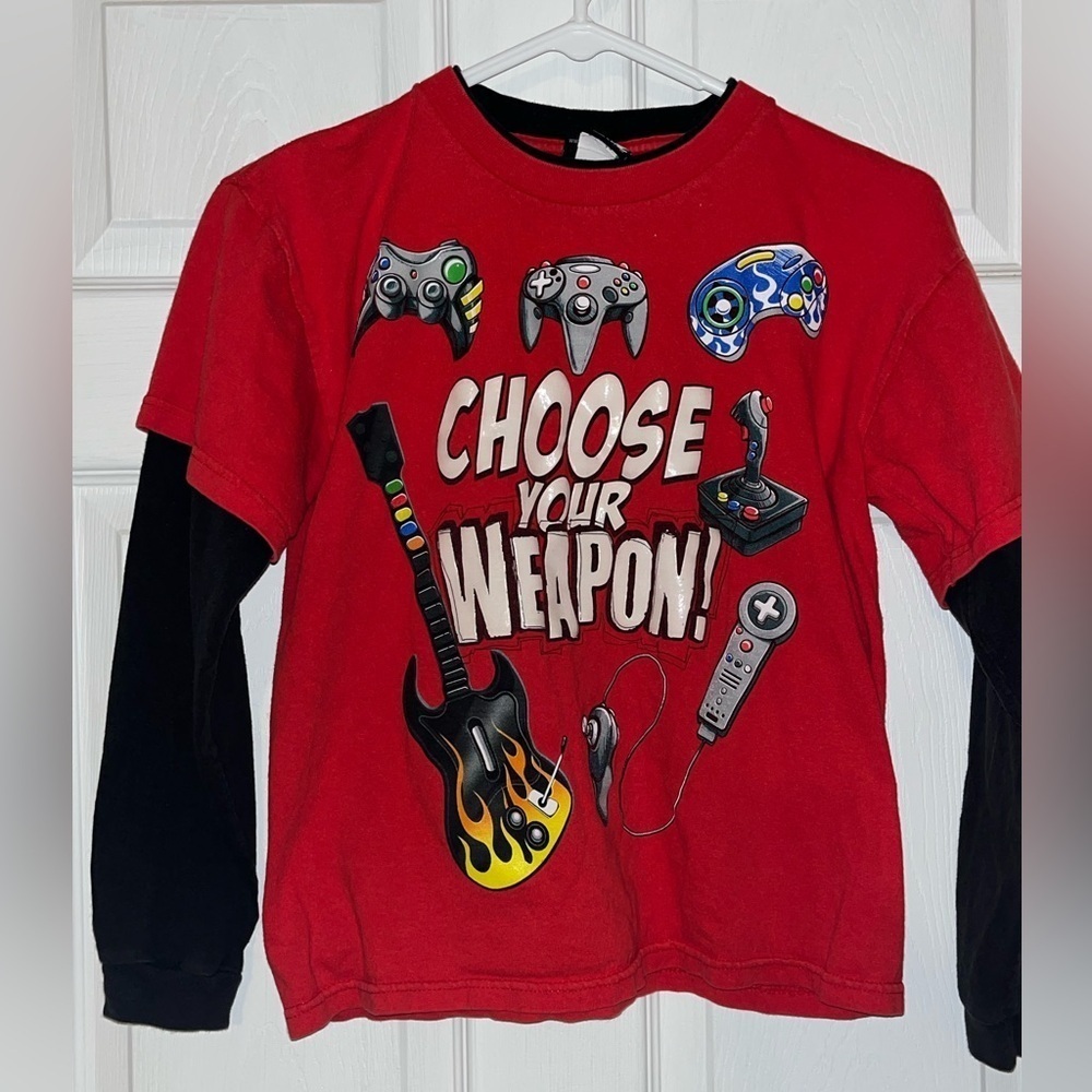 Choose Your Weapon long sleeve graphic tee